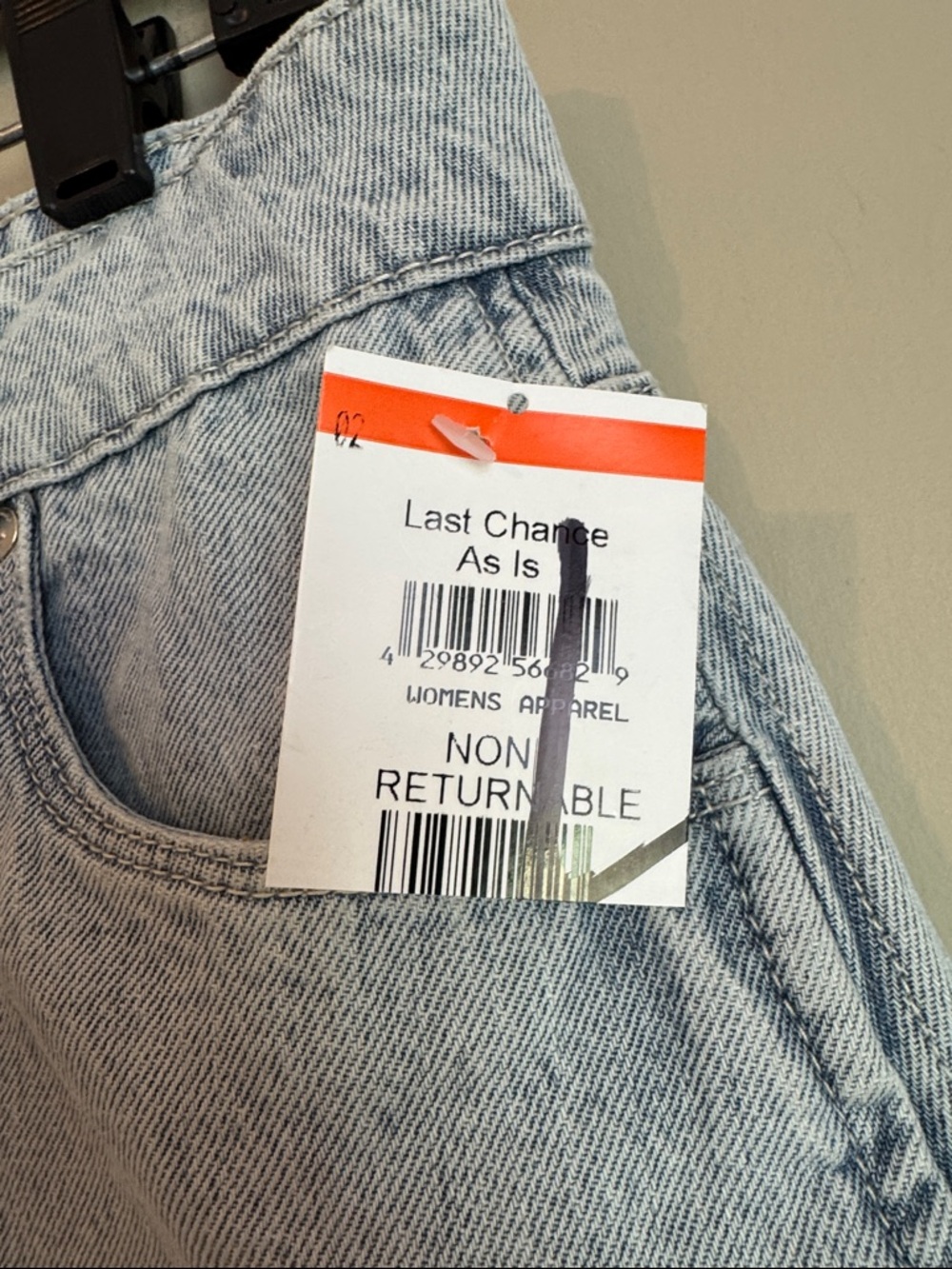 NWT- BLANKNYC Denim Wrap Mini Skirt, Tea Break, Size 27 - Picture 12 of 12